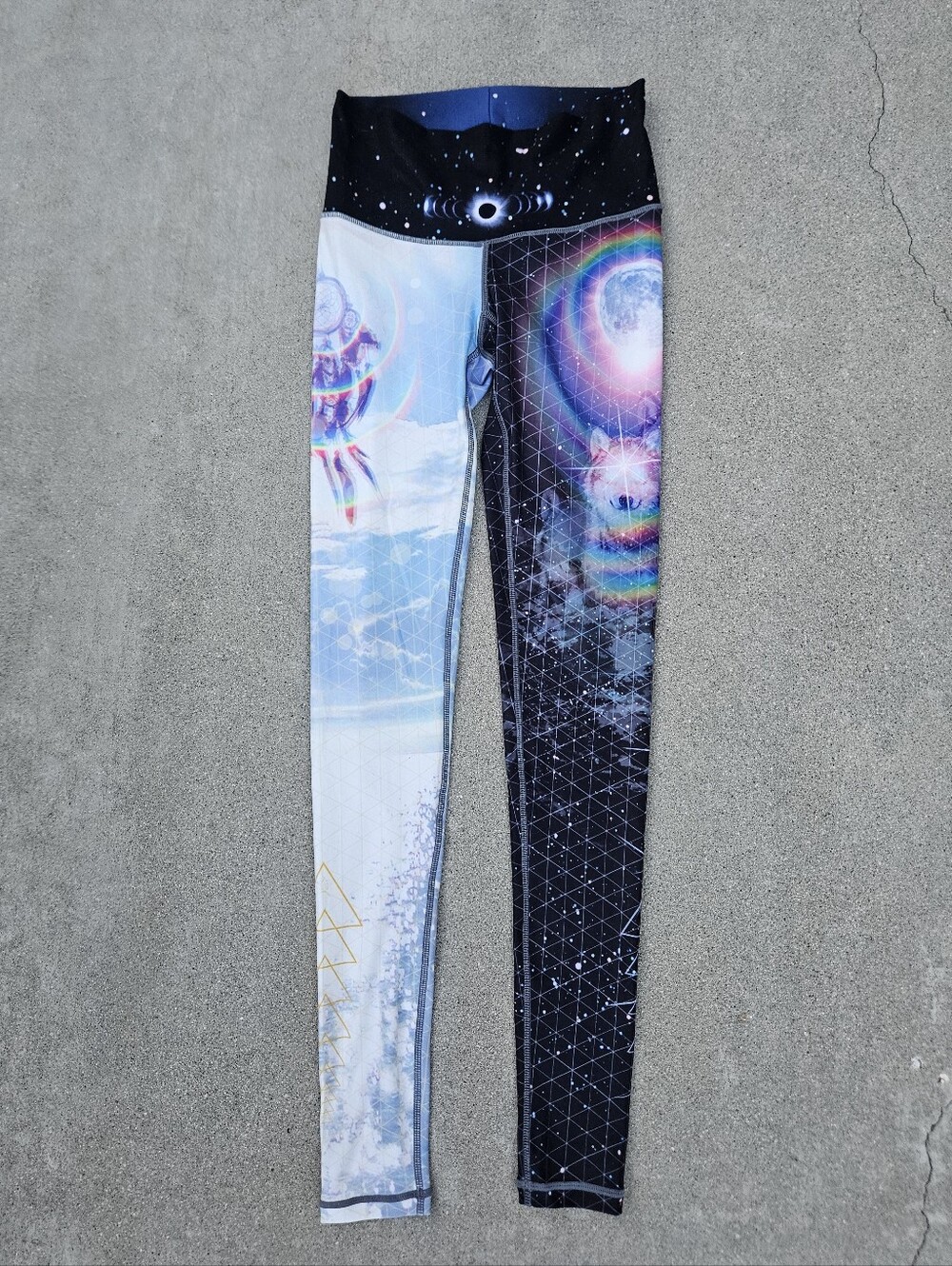 RARE NWOT NIYAMA SOL DREAMCATCHER WOLF THE GUIDE SPIRITUAL FANTASY SM LIGHT DARK